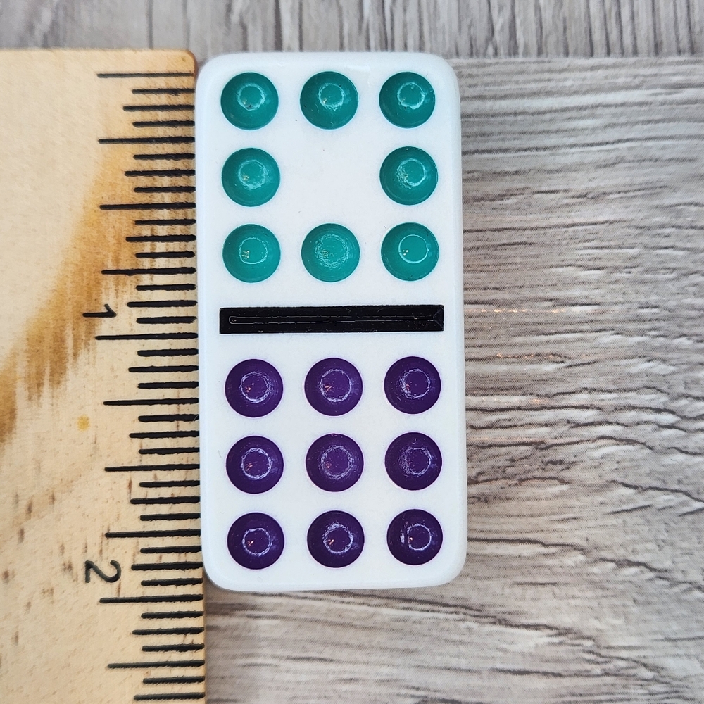 8:9 Replacement Dominoes Large Dot Shiny Color 2 X 1 X 5/8th